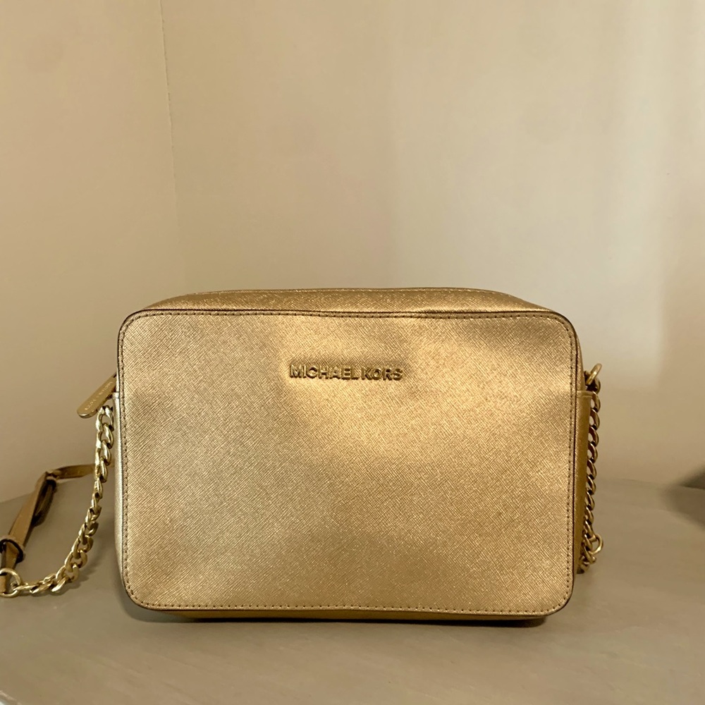 Gold Michael Kors Purse